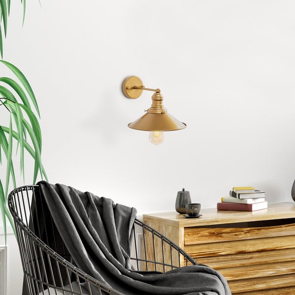 Zidna lampa u zlatnoj boji ø 24 cm Conical – Opviq lights-image-3