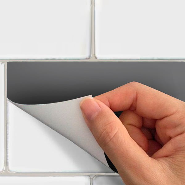 Set naljepnica za pločice 30 kom 20x10 cm Subway Tiles Grey - Ambiance-image-3