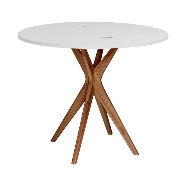 Okrugli proširiv blagovaonski stol 45x90 cm Jubi – Ragaba-image-2