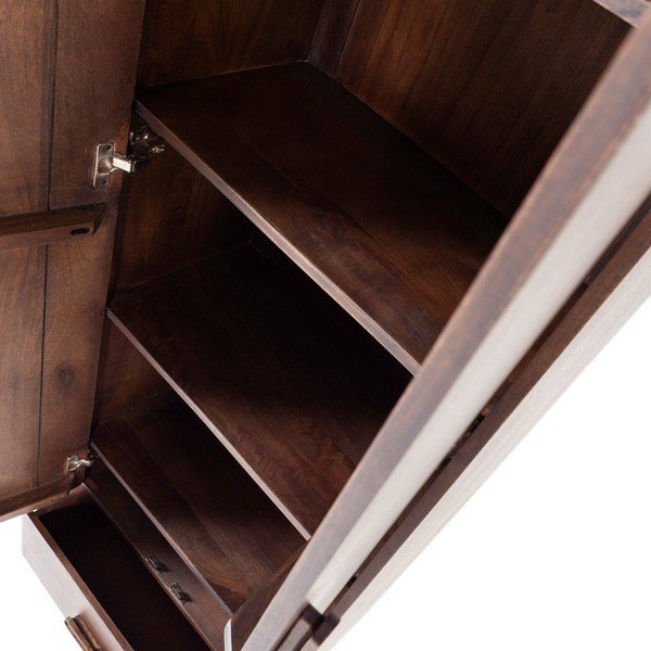 Ormarić od masivnog manga u tamnoj prirodnoj boji 60x200x35 cm Liya – WOOOD-image-4