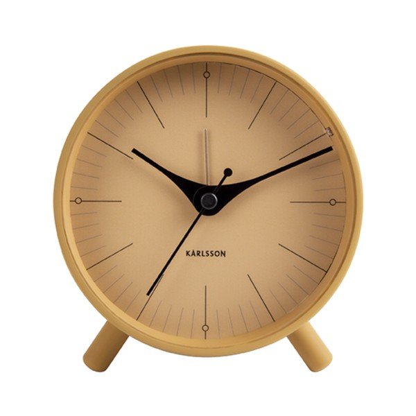 Senf žuta metalna budilica Karlsson Index, Ø 11 cm-image-2