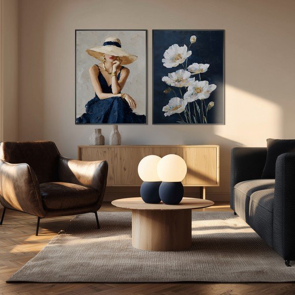 Tiskana slika s okvirom 60x80 cm White Poppies – Styler-image-4