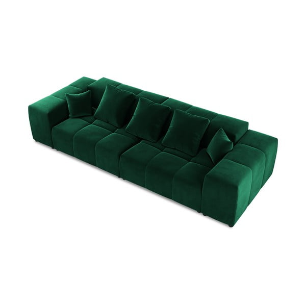 Zelena baršunasta sofa 320 cm Rome Velvet - Cosmopolitan Design-image-3