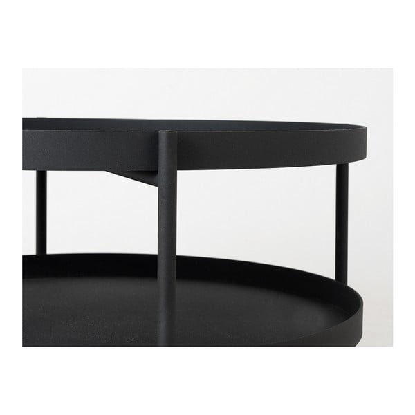 Crni stolić CustomForm Hanna, ⌀ 60 cm-image-4