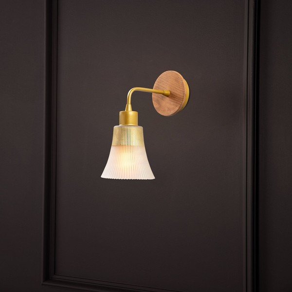 Zidna lampa u zlatnoj boji Foca – Opviq lights-image-2