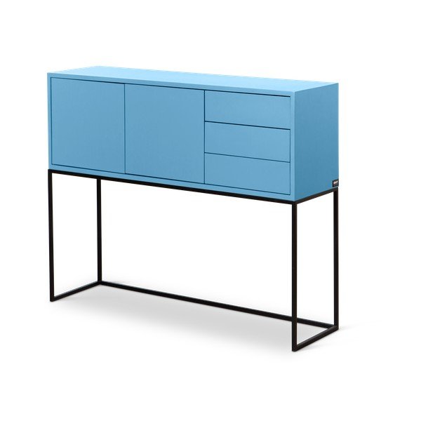Svijetlo plava niska komoda 113x88,5 cm Scott – Really Nice Things-image-2