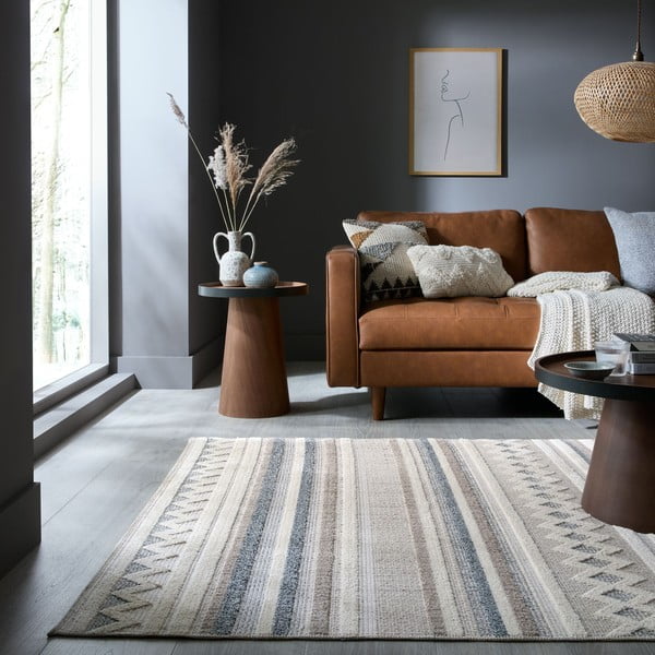 Sivo-bež periv tepih 116x170 cm Everette – Flair Rugs-image-1