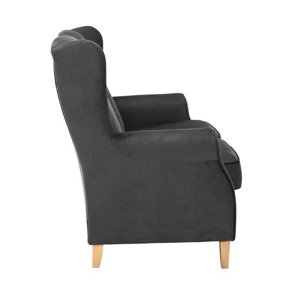 Antracit baršunasti kauč Max Winzer Lorris, 139 cm-image-4