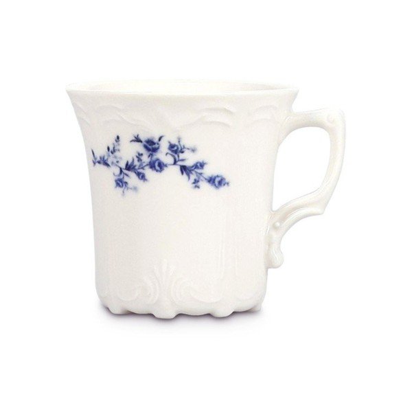 Bijela/plava porculanska šalica za cappuccino 200 ml Retro – BonBistro