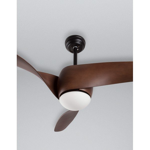 Mat crna/u tamnoj prirodnoj boji metalna LED stropna svjetiljka sa staklenim sjenilom Breeze – Nova Luce-image-3