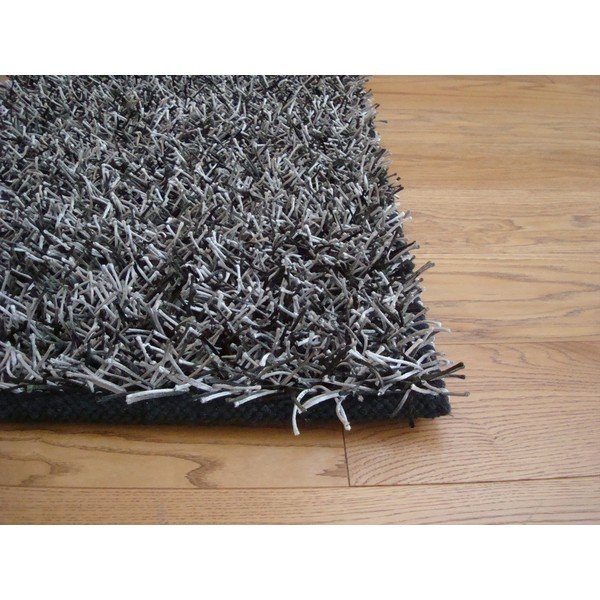 Tepih Shaggy Black Silver, 60x100 cm-image-1