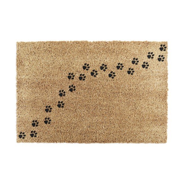 Otirač od kokosovih vlakana 40x60 cm Paw Prints – Artsy Doormats