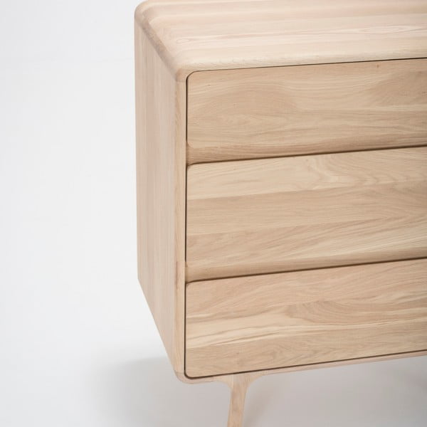 Komoda od punog hrasta s 3 ladice Gazzda Fawn-image-4