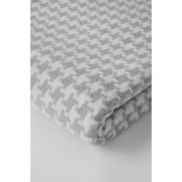Svijetlosivi pamučni pokrivač s uzorkom pijetla Euromant Pearls 140 x 160 cm-image-1