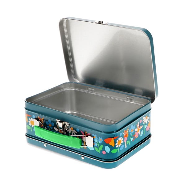 Tamno plavi metalni dječji kofer 19x8x17 cm Fairies in the Garden – Rex London-image-2