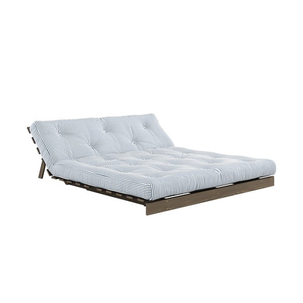 Bijela/svijetlo plava kauč na razvlačenje 160 cm Roots - Karup Design-image-4