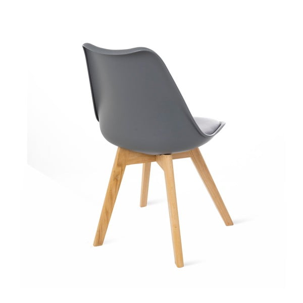 Set od dvije sive stolice s nogama od bukovine Bonami Essentials Retro-image-4