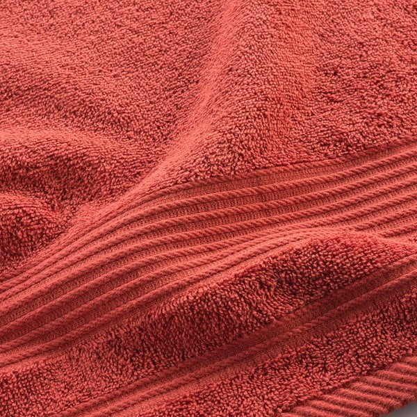 Ciglasti pamučni ručnik od frotira 50x90 cm Tendresse – douceur d'intérieur-image-2