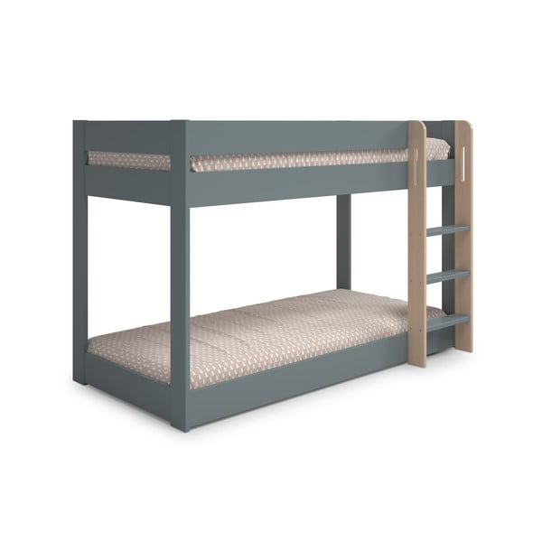 Dječji krevet prljavo zeleni na kat s podnicom 90x190 cm Angel – Marckeric-image-3