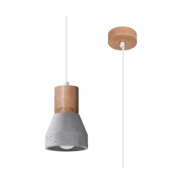 Siva viseća svjetiljka ø 12 cm Valentina – Nice Lamps