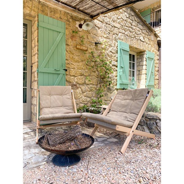 Svjetlo smeđa vrtna fotelja Boogie – Karup Design-image-4