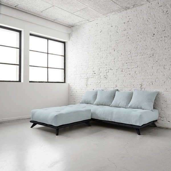 Sofa Senza crna / nebesko plava-image-2