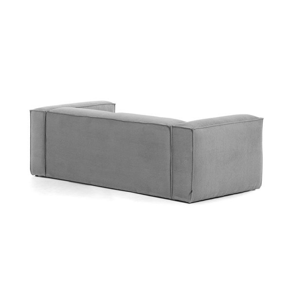 Siva sofa od samta 240 cm Blok – Kave Home-image-4