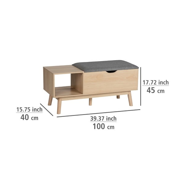 Stalak za cipele s klupom Edda - Wenko-image-3