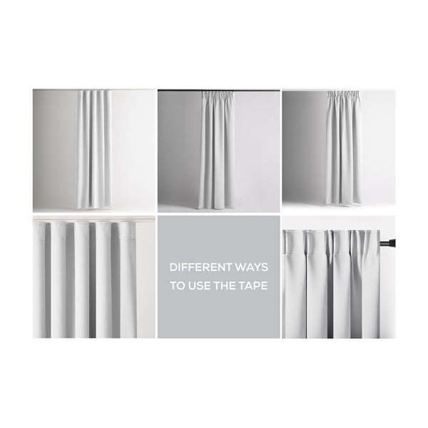 Bijela zavjesa za djelomično zamračenje 140x245 cm Kierra – Restilo-image-3