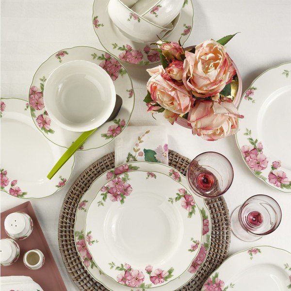 Set od 28 komada porculanskog posuđa Kutahya Flora-image-1