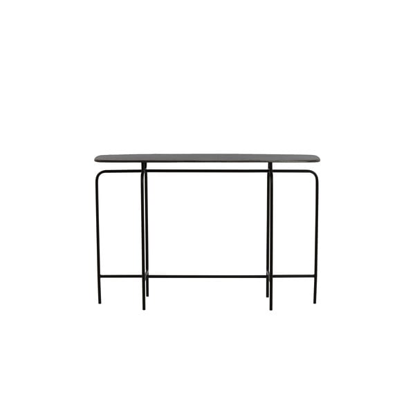 Crni metalni pomoćni stol 30x120 cm Zapala – Light & Living