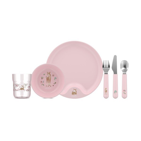 Plastičan dječji set posuđa 6 kom Fairy Garden – Mepal