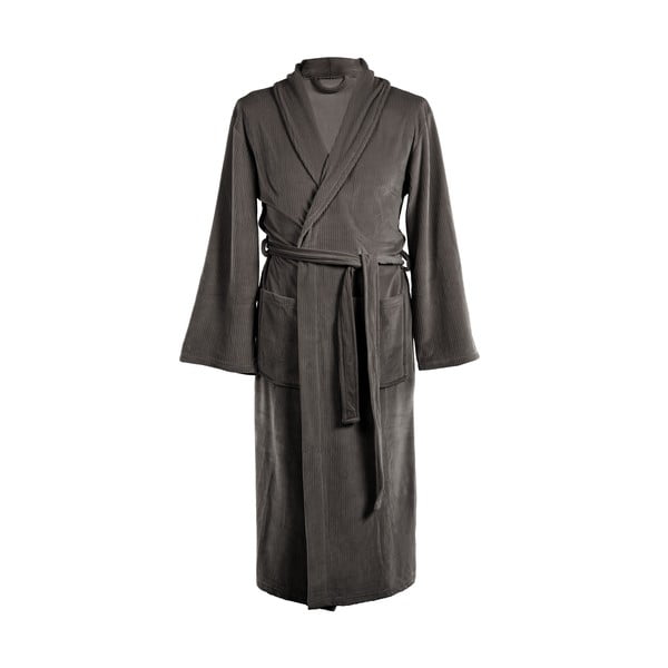 Sivi kućni ogrtač od mikropliša S/M Elena – Tiseco Home Studio