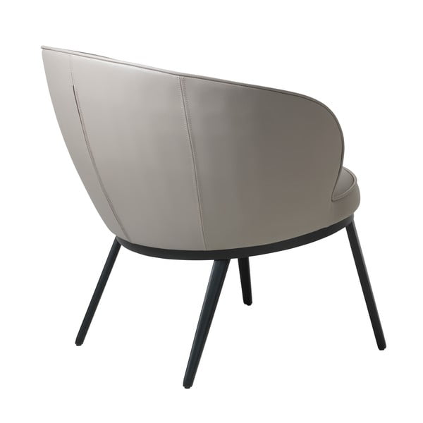 Siva/bež fotelja od imitacije kože Gain – Unique Furniture-image-3
