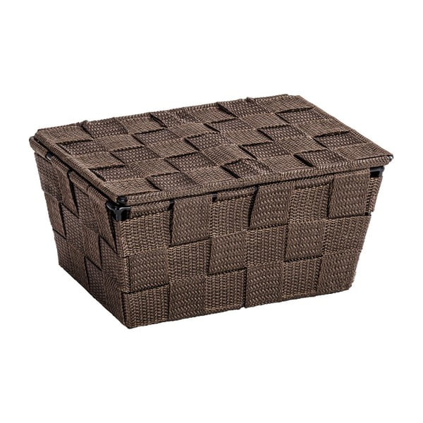 Smeđa košara s poklopcem Wenko Adria, 14 x 19 cm-image-2