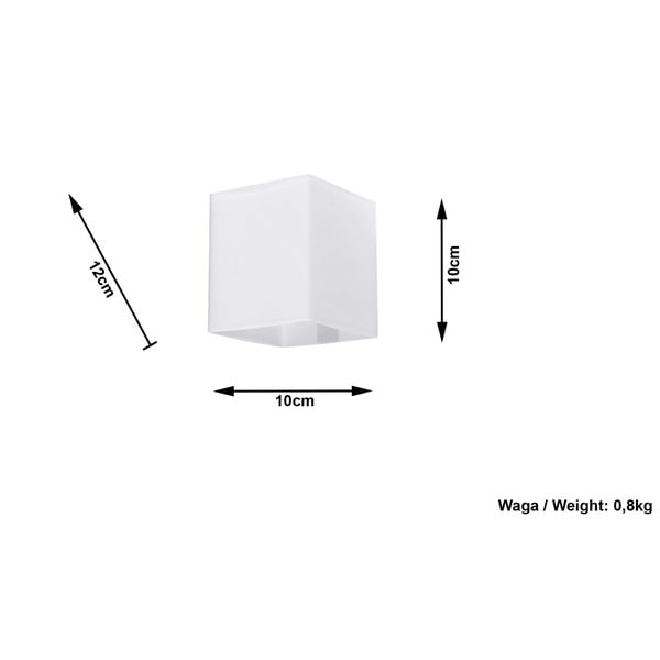 Bijela zidna lampa Sollux Livio-image-4