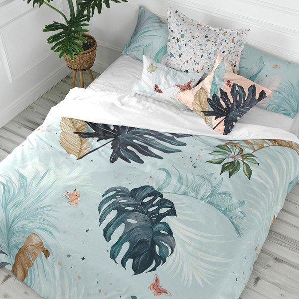 Pamučna navlaka za poplun Happy Friday Basic Tropical, 140 x 200 cm-image-1