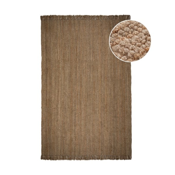 Smeđi tepih od jute Flair Rugs, 120 x 170 cm