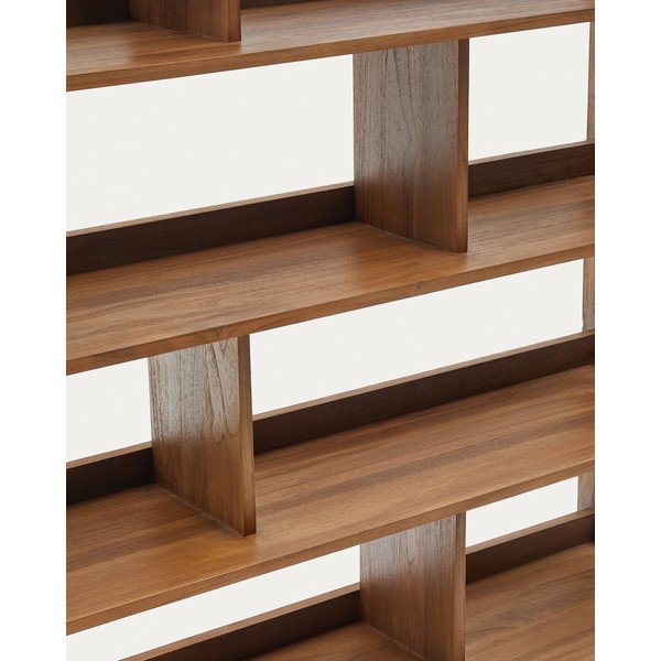 Biblioteka od masivne tikovine u prirodnoj boji 150x185 cm Sashi – Kave Home-image-2