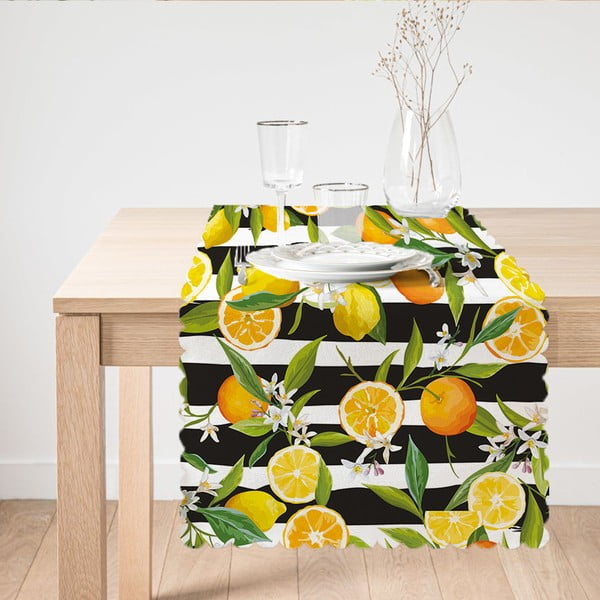 Nadstolnjak Minimalist Cushion Covers Lemon, 45 x 140 cm