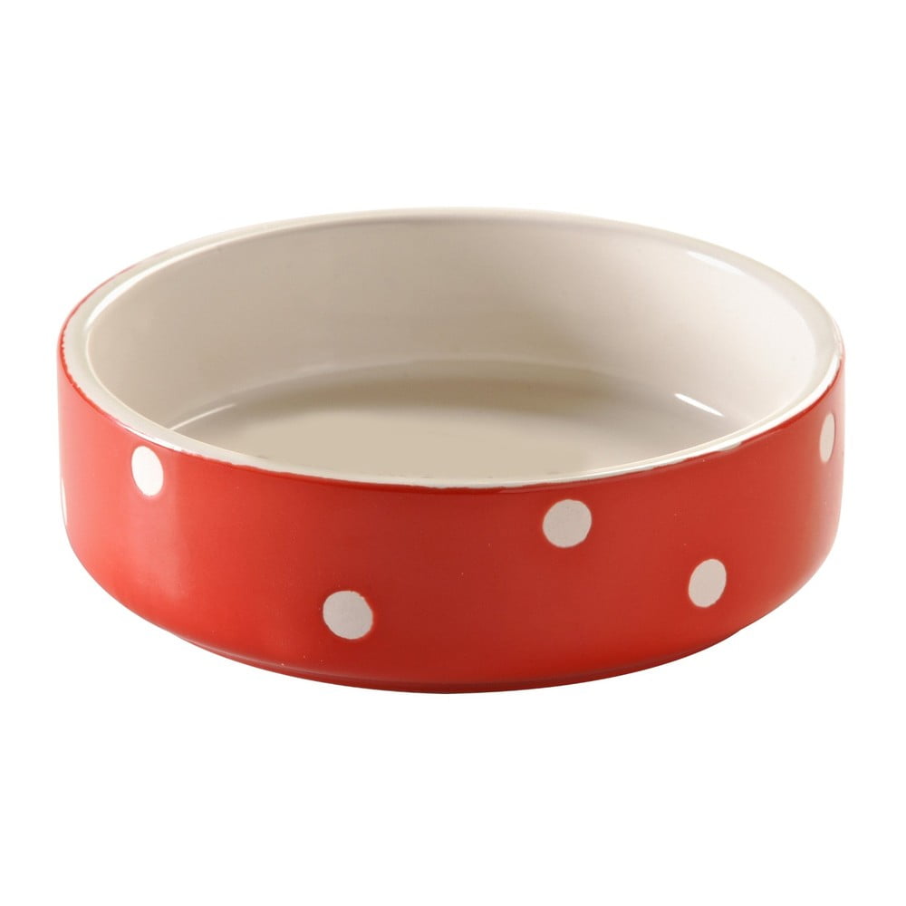 Crvena zdjela za životinje s točkicama Mason Cash Pet Cane, ø 13 cm