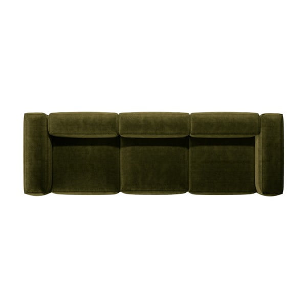 Zelena sofa od samta 364 cm Bergamo – Cosmopolitan Design-image-3
