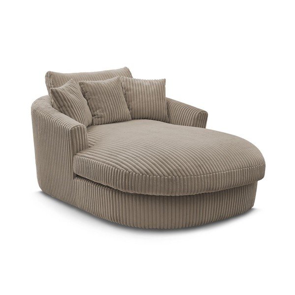 Smeđe-siva fotelja od samta Belem – Bobochic Paris