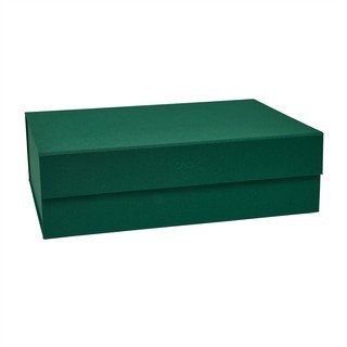 Tamno zelena kartonska kutija za pohranu s poklopcem 45x33x15 cm Hako – OYOY Living Design