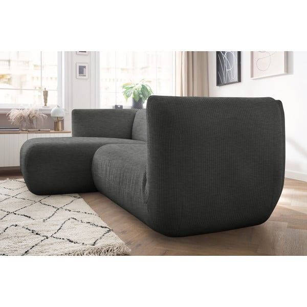 Kutna garnitura od sivog samta (lijevi kut) Lecomte - Bobochic Paris-image-1