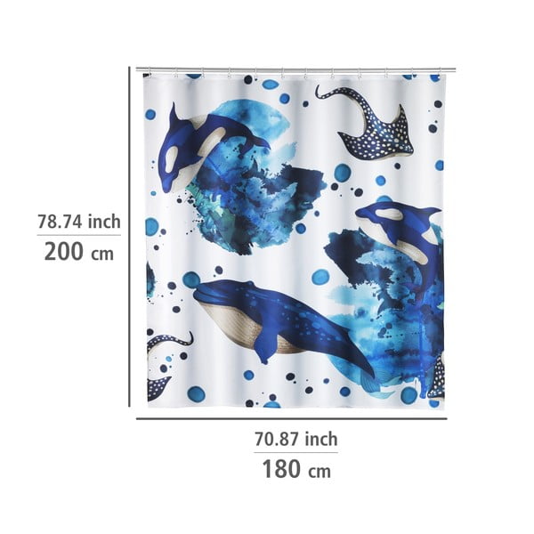 Tuš zavjesa 200x180 cm Aquaris – Wenko-image-1