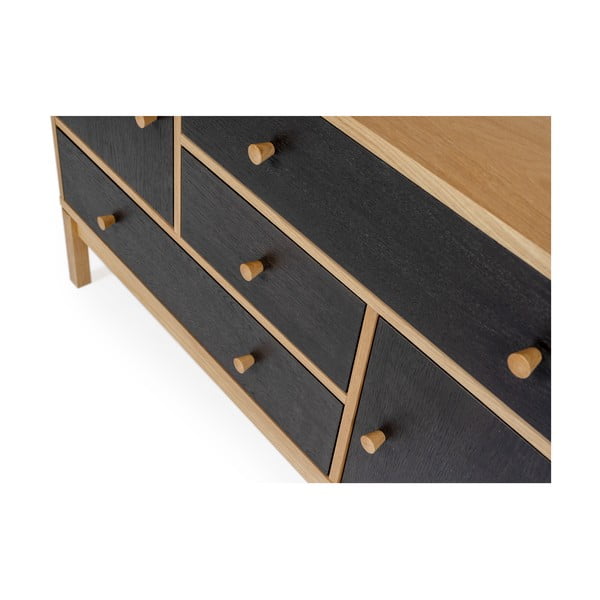 Crno-smeđa Woodman AbbeyWood komoda-image-3