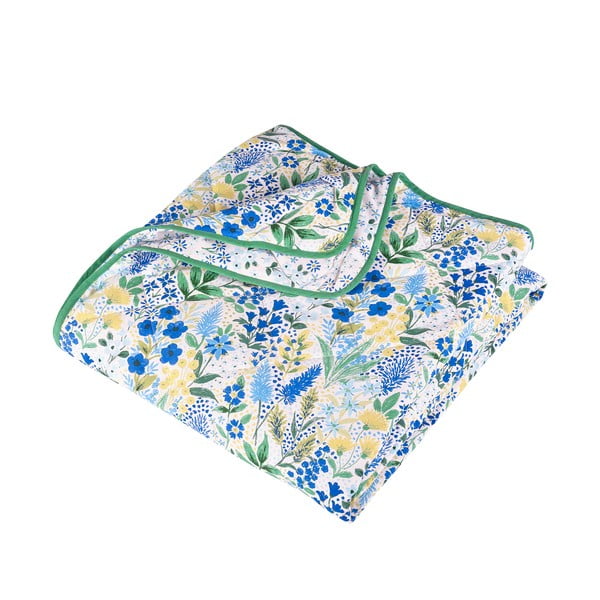 Zeleni/plavi prošiven prekrivač 220x230 cm Tilly Floral – Catherine Lansfield
