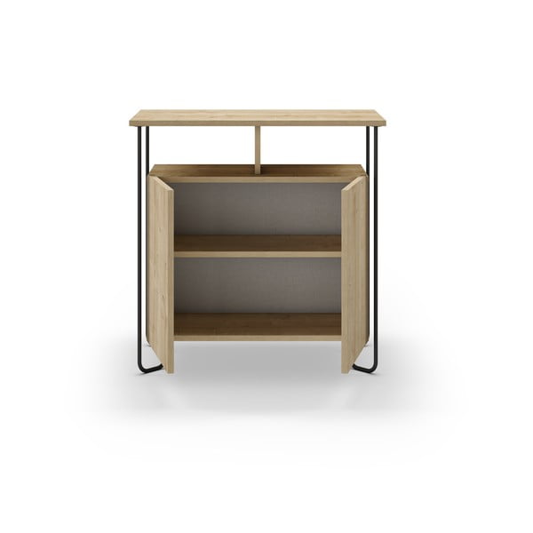 Ormarić u dekoru hrasta u prirodnoj boji 80x80 cm Dilly – Marckeric-image-2