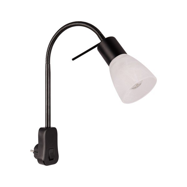 Crna zidna lampa ø 7 cm Levisto – Trio-image-1